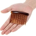 thumbnail image 4 of 12 Pieces Plastic Hair Combs, Tortoise Side Comb Hair Accessories for Fine Hair (Black, Dark Brown), 4 of 5