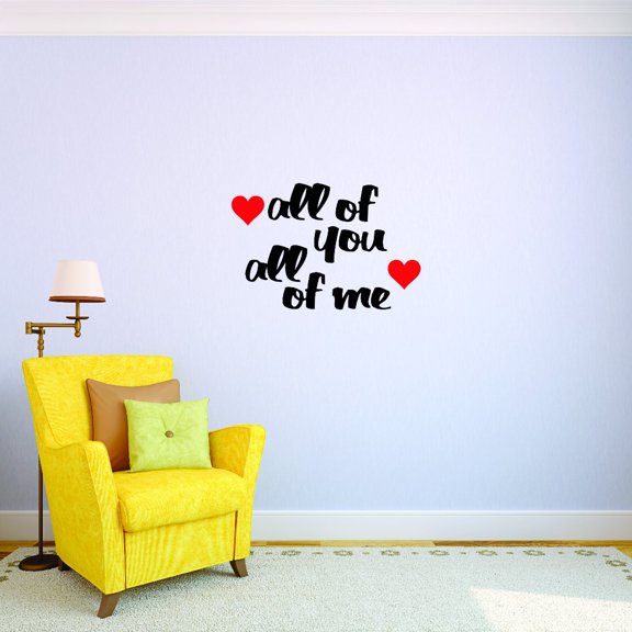 Wall Design Pieces All Of Me Loves All Of You 10x20"