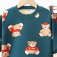 thumbnail image 4 of TOWED22 Toddler Baby Boy Fall Winter Clothes Print Long Sleeve Sweatshirt Pants Sweatsuit Set Checkered Plaid Outfit Size:3-4 Y,Color:K, 4 of 4