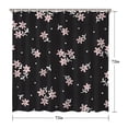 thumbnail image 5 of Pioneer Flower Floral Print Pattern Shower Curtain 72"x72" ,Bathroom Decorative Shower Curtains Set with 12 Hooks,Modern Waterproof Washable Shower Curtain, 5 of 6
