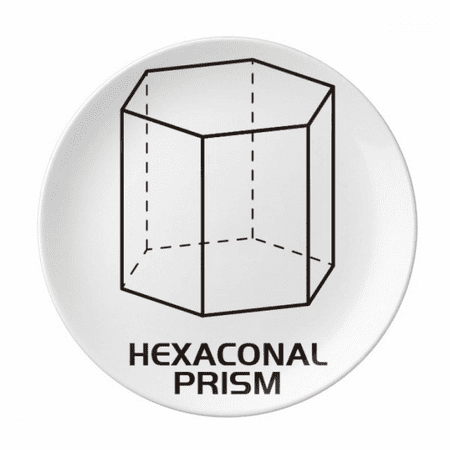 

Hexagonal Prism Mathematical Geometric Space Plate Decorative Porcelain Salver Tableware Dinner Dish