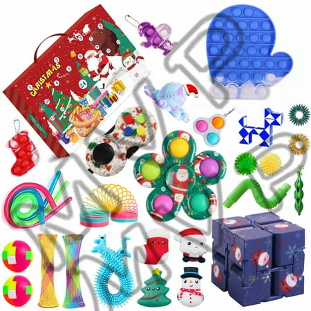 hirigin Christmas Fidget Toy Cartoon Kid Brain Training Stress Relief Toys