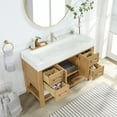 thumbnail image 6 of Vera 48" Single Bath Vanity in Washed Ash Grey with White Integrated Stone Sink, 6 of 17