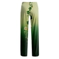 thumbnail image 5 of Domuza Men's St Patricks Day Pajamas Pants Shamrock Clover Stretch Waist Drawstring Pj Pants Relaxed Fit Soft Lounge Sleepwear with Pockets Army Green XL, 5 of 5