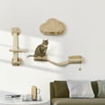 thumbnail image 2 of PawHut Cat Wall Shelf with Scratching Post, Play Balls, Platforms, 2 of 10