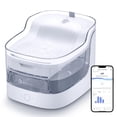 thumbnail image 1 of PETGUGU Fuente de agua para gatos ultra silenciosa/8 capas de filtración/sin BPA/perros dispensador de agua automático fuentes de agua para gatos bomba inalámbrica 2.4G WiFi (PF1), 1 of 9