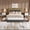 Gray, variant on Full Size Upholstered Velvet Bed Frame with 4 Storage Drawers, RGB LED Lighting & Adjustable Headboard, Sturdy Metal-Wood Slats - No Box Spring Needed, Grey