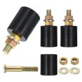 thumbnail image 1 of Uxcell 4Pack  1.57" x 1.89" Slide Gate Guide Rollers, Nylon Bearing Guide Roller, Black, 1 of 6