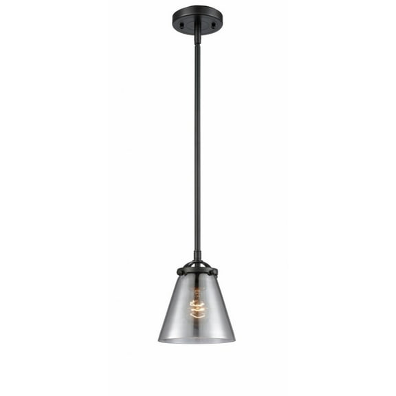 Innovations 284-1S-OB-G63-LED Small Cone 1 Light Mini Pendant part of the Nouveau Collection, Oil Rubbed Bronze