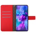 thumbnail image 2 of Flip Wallet Case for Samsung Galaxy S21 with Kickstand & Wrist Strap, Shockproof TPU Inner Red, 2 of 5