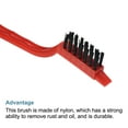 thumbnail image 4 of Uxcell Scrub Groove Detail Corner Gap Dust Nylon Cleaning Brush with Shovel Red, 6Pcs, 4 of 4
