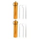 thumbnail image 2 of Inteprter 3 piezas de palillos de con soporte Mini bolsillo Adultos Personas mayores Herramientas Contenedores Oficina Viajes Suministros Oro 2piezas Inteprter CBP039195, 2 of 6