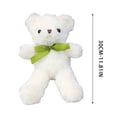 thumbnail image 3 of Oso de peluche con suéter de punto | Juguete suave y tierno para niños y bebés | Regalo navideño y decoración de invierno para el hogar | Decoración para la habitación infantil, 3 of 7