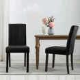 thumbnail image 7 of Subrtex Urban Style PU Leather Waterproof Dirt resistant Dining Chair, Set of 4, Black, 7 of 7