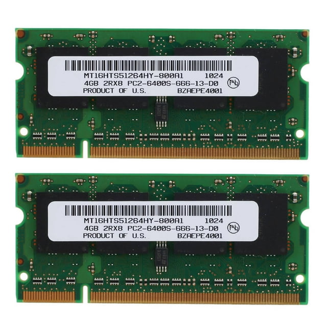 2 Uds DDR2 4GB Laptop Ram 800Mhz PC2 6400 SODIMM 2RX8 200 para AMD Laptop Memory