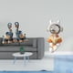 thumbnail image 2 of Figura de de resina moderna, escultura decorativa, arte coleccionable para escritorio, estante, hogar, oficina, chimenea, mesa, centro de m, 2 of 8