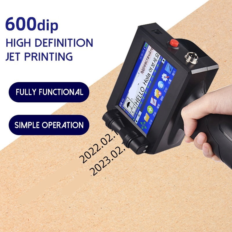 Printer Jet, 12.7mm Handheld Coding Machine, Multi-language System Portable, Barcode/QR Code Touch Screen Intelligent Inkjet
--------
,Fast Printing