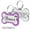 Purple, variant on Personalized Dog Tags and Cat Tags, Glitter Pet Name Tags, Engraved Bone Shape Collar Pendant, Customizable On Both Sides, Multi-Color