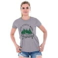 thumbnail image 3 of Fish Fishing Life Outdoors Enthusiast Womens Fitted Plus Size Graphic Tee Brisco Brands 2X, 3 of 5