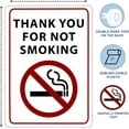 thumbnail image 3 of ADA CENTRAL SIGNS - Thank You for Not Smoking Sign- ADA Compliant Digitally Printed Text Wall Sign - Smoke-Free Area Door Signs for Offices, Businesses, Hotels, and Restaurants - Vinyl 7” x 5”, 3 of 7