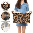 thumbnail image 5 of Yayeee Foldable Storage Basket for Shelves with Handles Set of 2 Waterproof Cloth Bins, Leopard Pattern, 5 of 7