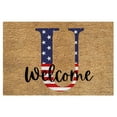 thumbnail image 2 of kladzum 4th of July Door Mat Patriotic Doormat Entryway Rug Welcome Independence Day Doormat Stain and Fad Patriotic Decor Welcome Outdoor Mat 4th of July Decor, 2 of 2