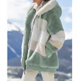 thumbnail image 1 of Chaqueta de gran tamaño para mujer, abrigo cálido de felpa con bolsillo y capucha, ropa de calle holgada con cremallera de Cachemira, otoño e invierno, 2024, 1 of 2