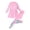 Pink, variant on Girls Swimsuit 2 Piece Long Sleeve Full Body Rash Guard Bathing Suit for Girls Beach Girls' Swimwear 7-13 Years