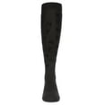 thumbnail image 2 of MeMoi  Flocked Bow Knee-High Socks - Girls - Female, 10, Black, 2 of 2