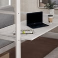 thumbnail image 3 of [US IN STOCK] Functional Loft Bed (turn into upper bed and down desk，cushion sets are free),Twin Size,White, 3 of 9