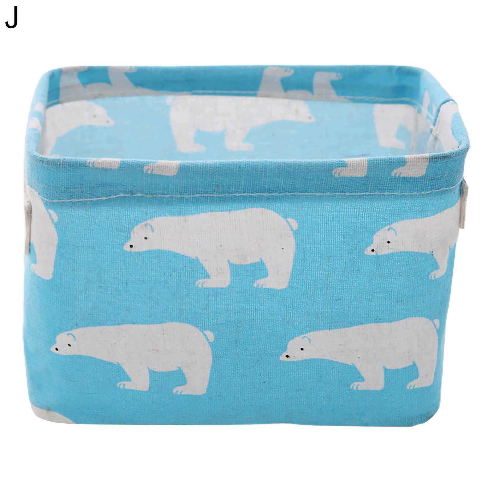 HEVIRGO Decorative Storage Bin with Handle Cotton Flax Widely Usage