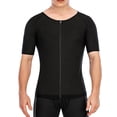 thumbnail image 3 of SHCKE Mens Compression Shirts Slimming Body Shaper Vest Workout Tank Top Tummy Control Shapewear Abs Abdomen Undershirt, 3 of 5