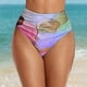 thumbnail image 2 of Gibobby traje de baño mujer Bikini de talle para mujer(Morado,CH), 2 of 5