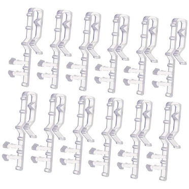 12 Pcs Blinds Accessories Plastic Clamps Drapery Clips Window Sheer Curtains Replacement Retainer