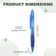 thumbnail image 2 of Uxcell 6Pcs Erasable Gel Pens, 0.5mm Retractable Fine Point Heat Erasable Marking Pen Smooth Writing Fabric Markers for Sewing Drawing Writing Planner, Blue Ink, 2 of 7