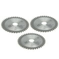 thumbnail image 1 of AMONIDA 3Pcs 4.5in Hard Alloy 40 Teeth Circular Saw Blade Woodworking Cutting Disc, 1 of 8