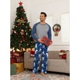 thumbnail image 6 of MINTREUS Men's Pajama Set Lightweight Sleepwear Long Sleeve Shirts and Bottoms Soft Comfy Pjs with Pockets, 6 of 7