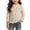 01-Beige, variant on ShomPort Girls Tops Soft Thermal Undershirts Mock Neck Knit Cotton T-Shirts Long Sleeve Layering Shirts 3 M-3Y