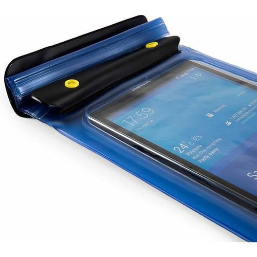 SUMACLIFE Waterproof Triple Zip Clear Case Carrying Bag (with Lanyard) for Tablets up to 8.5in x 6in