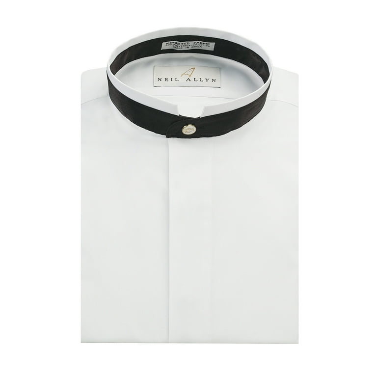 Banded collar cheap dress shirt