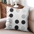thumbnail image 4 of Black Spots Pillow Covers Square Pillow Covers,Soft Pillow Cas Covers,linen Pillowcases Double-sided Printing for Sofa Couch Outdoor Decor,Pillowcases Set Of 2,18x18 Inches, 4 of 7