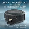 thumbnail image 5 of MANTO Cuckoo Altavoz Bluetooth Portátil, Altavoz Inalámbrico Impermeable IPX5 con Sonido Estéreo, Tiempo de Reproducción 12H, Soporte Micro SD para Ducha, Exterior, Camping, Senderismo, 5 of 5