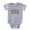 Heather Grey, variant on CafePress - 6 5 4 3 Nonno - Cute Infant Baby Football Bodysuit