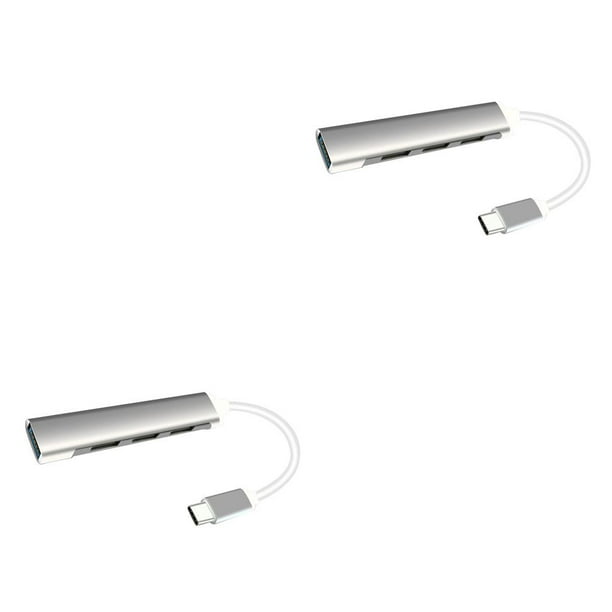 Divisor multipuerto USB Seitruly 4 en 1 TIPO C aleación Plata