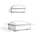 thumbnail image 4 of Simpli Home Jasmine Ottoman in Performance Fabric, Assembled, 4 of 7