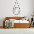 thumbnail image 2 of Hillsdale Oakley Upholstered Twin Daybed with Trundle, Saddle, 2 of 18