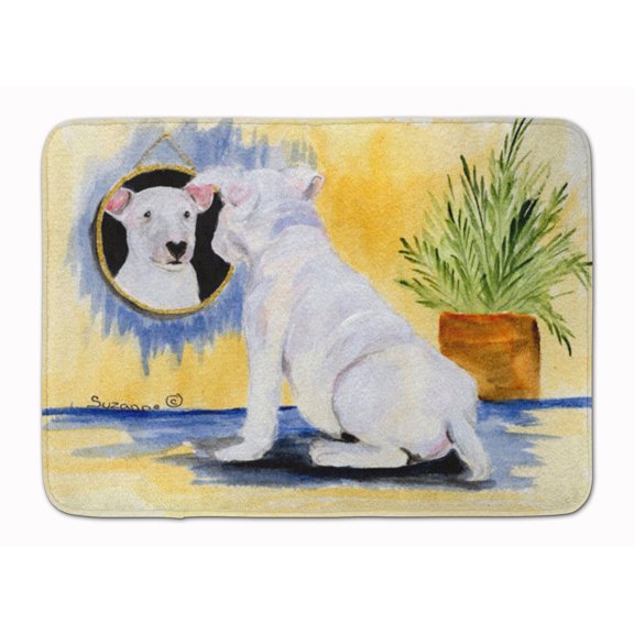 Carolines Treasures SS8135RUG Bull Terrier Machine Washable Memory Foam Mat 19 X 27" multicolor