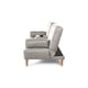 thumbnail image 3 of Sofá Cama Makora Queen Con Memory Foam, Color Gris Claro, Lino Respaldo Reclinable De 3 posiciones. Makora Con Portavasos, 3 of 6