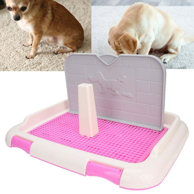 Pet Dog Toilet Litter Box Portable Indoor Puppy Training Toilet Tray Cat Potty Fence Dog Scheduled Urination Potty Tray Pink Walmart
