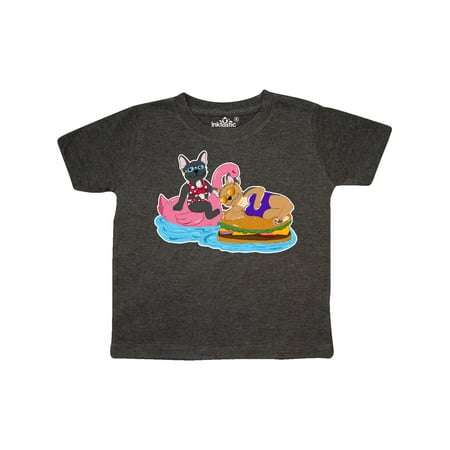 

Inktastic Pool Floaties with Cute French Bulldogs Gift Toddler Boy or Toddler Girl T-Shirt